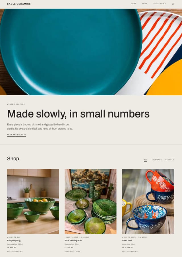 Sable — Ceramics & craft